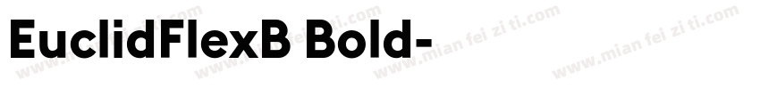 EuclidFlexB Bold字体转换